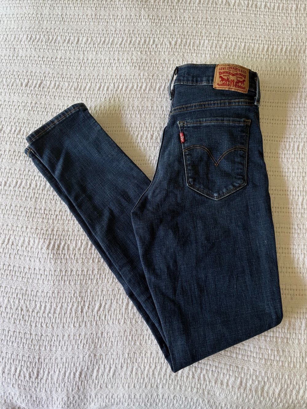 Levi's 311 Womens High Rise Dark Wash Shaping Skinny Jeans